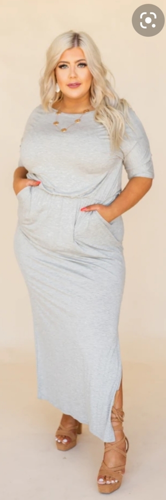 Olive hunter green maxi dress